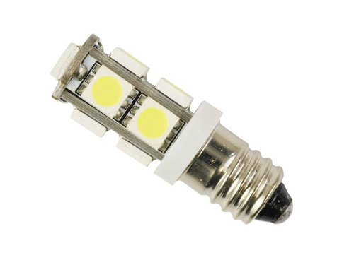 Auto LED žárovka E10 9 SMD 5050 12V