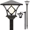 Lampada solare - palo da giardino TYD-H1.5M | Lanterna da giardino, palo, lampada solare | 150 cm, 600 mAh