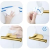 JZU-304-OR | Porte-papier doré | Porte-papier toilette autocollant