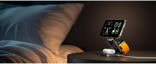 MD-28-15W-B | Bezdrátová nabíječka MagSafe 3 v 1 | Dokovací stanice pro zařízení Apple