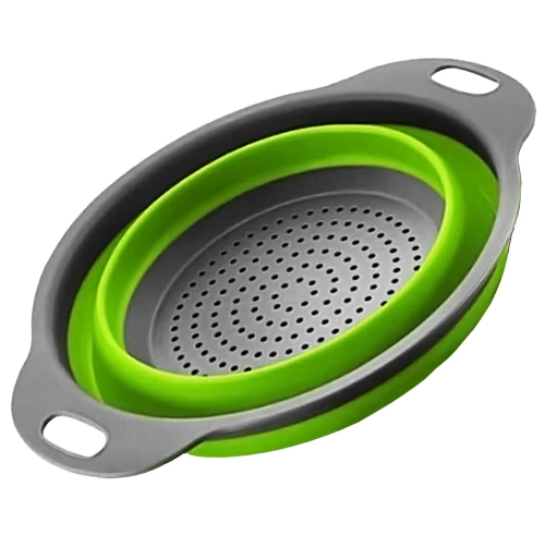 FDB-024 | Scolapasta da cucina pieghevole | Scolapasta da campeggio in silicone | Colapasta | Scolapiatti per frutta e verdura