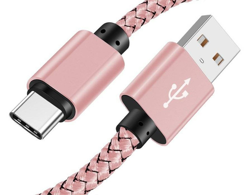 USB-C Kabel | 2 m | Nylon, Quick Charge 3.0, 2 A | C06