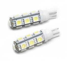 Autó LED izzó W5W T10 13 SMD 5050