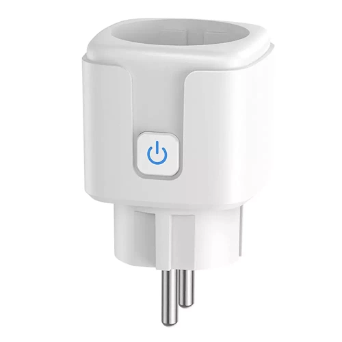 SM-P16 | Tomada Wi-Fi inteligente | Funciona com Google Assistant e Amazon Alexa | Operação via Smart Life ou Tuya Smart | Tipo Schuko | Wattímetro, temporizador