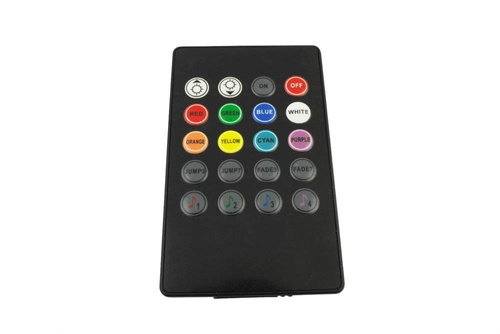 RGB LED osvetlenie interiéru (kabíny) auta s diaľkovým ovládaním do zásuvky zapaľovača