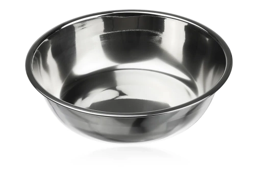 JDW-024-AZUL | Um conjunto de tigelas para um cão ou gato | Tigelas duplas de metal com suporte | Tigelas de aço para comida e água