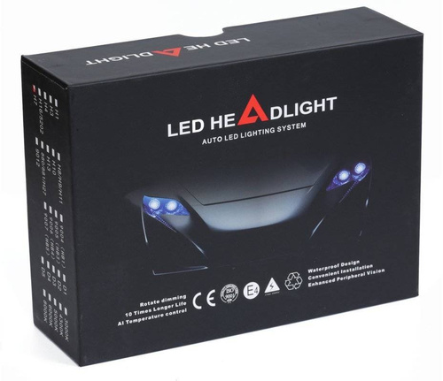 Conjunto de lâmpadas LED H7 N8 DOB 80W 20000 lm