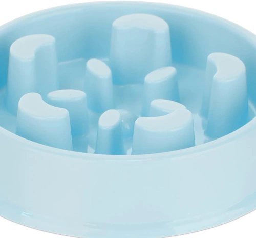CWP-B18-BLAUW | Voedsel voor huisdieren Slow Bowl | Kom met antislippads