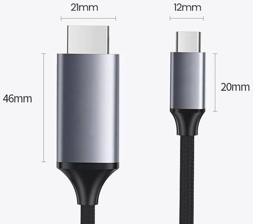HT-2M | USB-C (Type C) - HDMI-kabel/adapter | MHL | 4K | 2m
