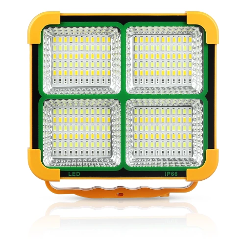 TGD-50W-AMARELO | Lâmpada solar de trabalho | Função Powerbank | LIDERADO