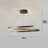 RLO-80CM-100W-B | Moderne hanglamp 80 cm | Spiraal LED lamp 100W