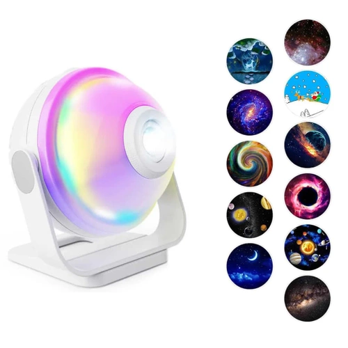 XTY01-WHITE | Star Projector | RGB night lamp with built-in speaker