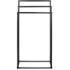 TRF-450-NOIR | Porte-serviettes triple | sèche-serviettes | noir