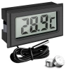 KTM-050-ZWART | Digitale thermometer | Mini-meetapparaat met waterdichte sensor