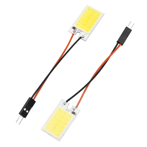 Pannello LED COB 18 chip 3x6 + adattatori W5W, C5W, T4W