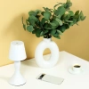 Lámpara de noche inalámbrica con batería integrada | Lámpara de mesa elegante con color e intensidad de luz ajustables | YG-D021-WHITE