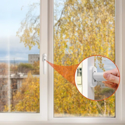 Manija de puerta con cerradura con llave | Blanco | FH-D12-BLANCO