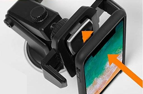 PSI-C038 | Soporte para teléfono de ventana para coche con brazo telescópico | gravitacional