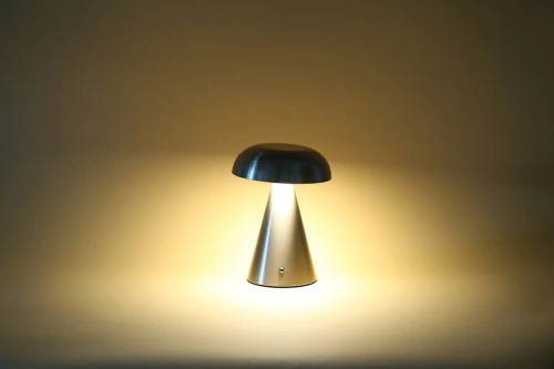 HJA24-PLATA | Lámpara de mesa LED | Lámpara táctil moderna | Lámpara de noche con batería incorporada.