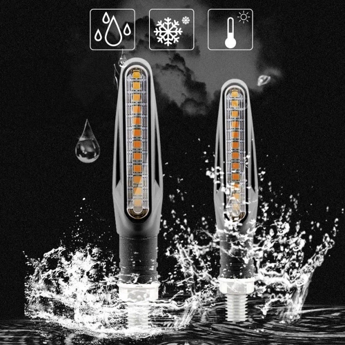 LED-Motorrad-Blinker | dynamisch | 12 LEDs | Blister | 2 Stück | MSL-12LED-02