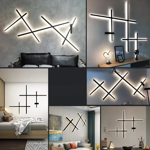 SGY-5in1-B | Candeeiro de parede moderno com braços ajustáveis |