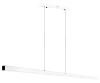 SX41-150CM-60W-W | Lámpara colgante rectangular moderna | control remoto | LED | Blanco