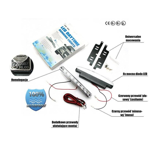 DRL 02A | LED daytime running lights | SMD 3528 diodes