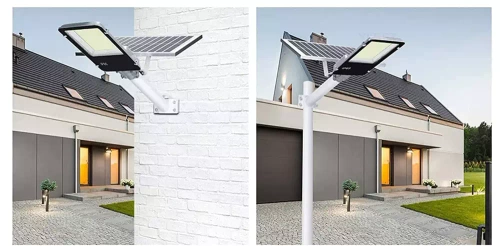 LDT-B628 | Farola, lámpara solar LED 2000W | 20Ah, IP65, 628 LED SMD5730 | panel solar grande 6V/25W | Remoto