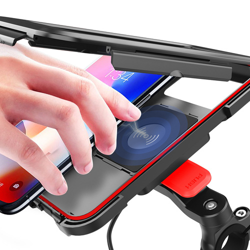 HL-70 | Porta cellulare per bicicletta, moto | caricabatterie induttivo | Impermeabile, per manubrio