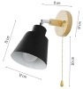 BD-C121B | Lampada da parete, lampada da parete con interruttore, faretto orientabile E27