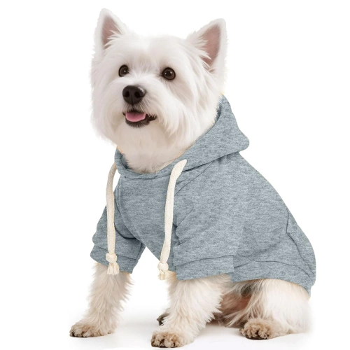 Honden- en kattenhoodie | maat M | grijs | PET-015M-GY
