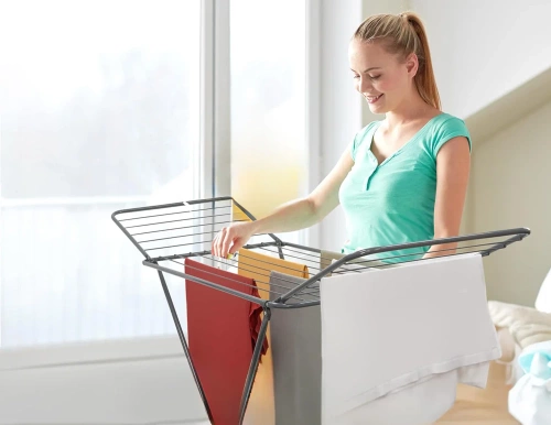 FCX-180-Noir | Sèche-linge pliable | Sèche-linge sur pied | Séchoir de balcon