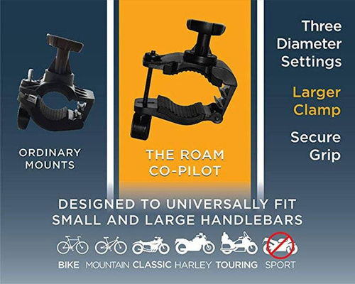 Fahrrad- und Motorrad-Handyhalterung mit Silikonbändern | PSI-B06