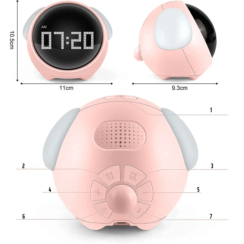SG-8-P | Wekker met LED-licht | Interactieve klok