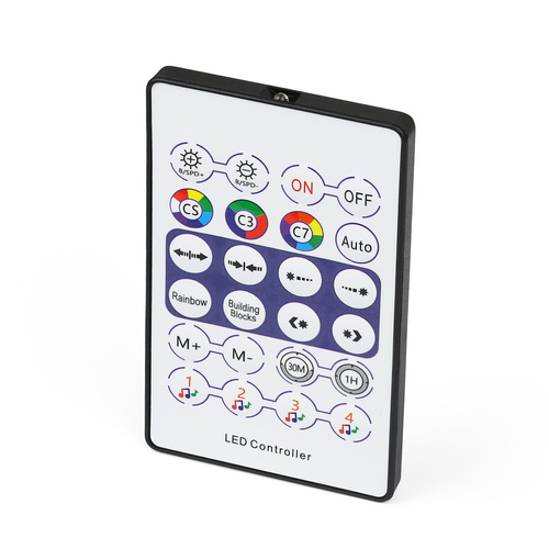 ASF-RGB-10M | Світлодіодна стрічка WS2812B RGBIC 10 м | Неон, легкий ланцюг | ІЧ-пульт, Bluetooth, IP65, USB