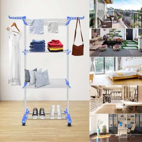 TW-116-BLAUW | Wasdroger | Verticale wasdroger | Horizontale wasdroger