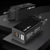 GAN | 65W hurtig vægoplader med USB- og USB-C PD 3.0-porte 