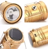 HWL-001-EU | LED solar camping light, tourist torch with powerbank function | Gold
