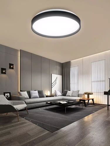 CRL-24W-NERO | Lampada da soffitto a plafone | Senza lampeggiare | GUIDATO