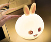 LED-Nachtlicht Silikon Hase | RGB | 3 W | NL-07