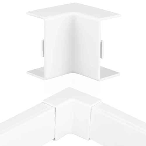Inneneckverbinder für Abdeckleiste 40x20mm | Weiß | CDT-04