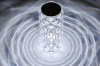 RPL-C03-W | Crystal LED table lamp | rose pattern | 3 colors of light, touch panel, USB-C cable, 2000mah battery
