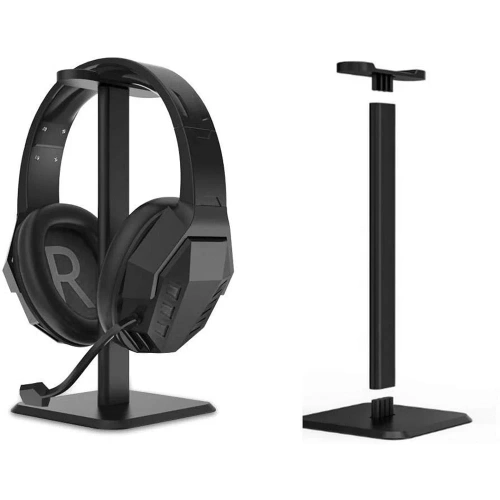 SDH-021-NEGRO | Soporte universal para auriculares | Soporte para auriculares | Colgador de auriculares de escritorio