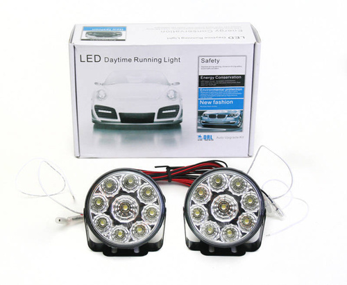 DRL 04 PREMIUM | Luzes diurnas LED de alta potência | redondo ø 70 mm