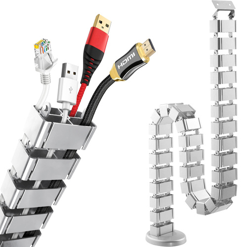 Kabelkanal vertikal | 1,3 m | silber | QN-1501