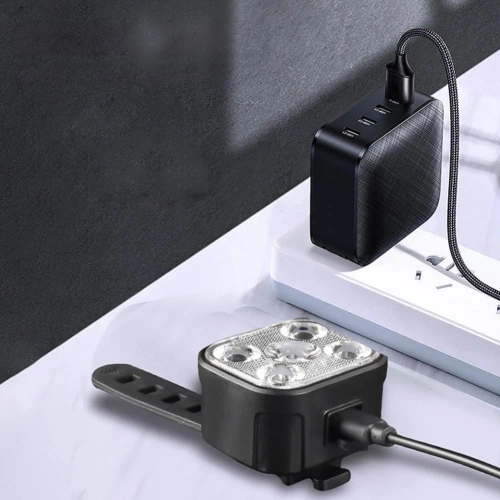 USB LED kerékpárlámpa szett elöl + hátul | Vízálló kerékpárlámpák | BK-L325