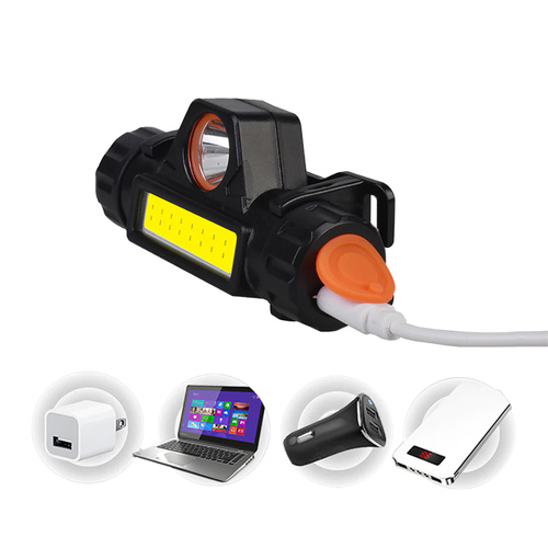 TL-101-B | LED XPE Q5 + COB fényszóró | mágnes, 500lm, 1000mAh