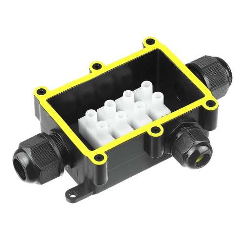 Hermetisk kabeldåse IP68 3-polet | Elektrisk samlemuffe 450 V 24 A til kabler 4–11 mm | M686-C3