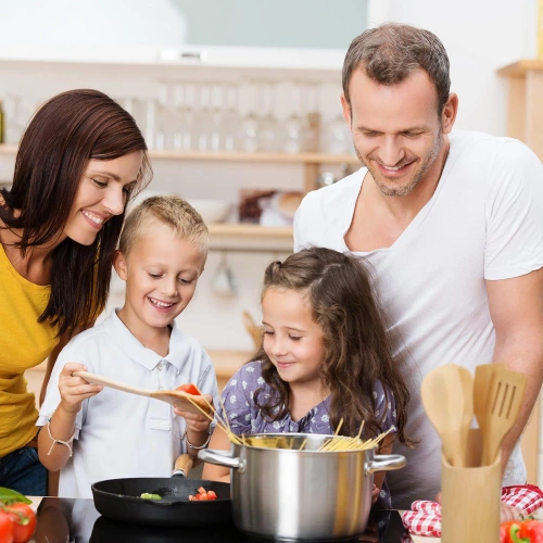 BRS-5in1-BAMBÙ | Utensili da cucina in bambù con supporto