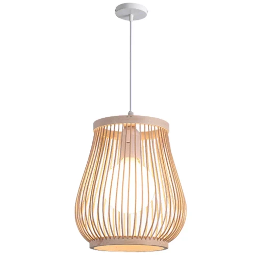 Lampe en bambou suspendue à la main | BOHO | Lustre chinois